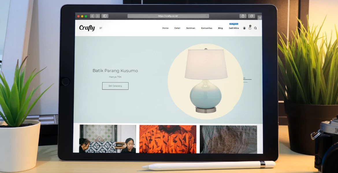 Portfolio website crafty