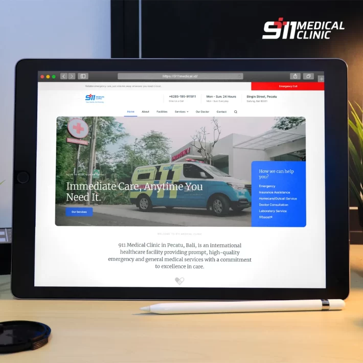 Portofolio 911 Medical Clinic with logo